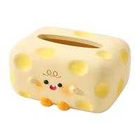 创意可爱奶酪宝宝纸巾盒轻奢高档客厅家用居家餐桌茶几抽纸盒摆件