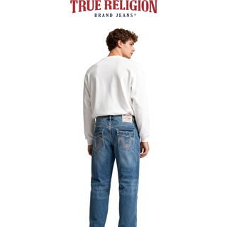 TRUE RELIGION 真实信仰 男士直筒牛仔裤 牛仔蓝 30