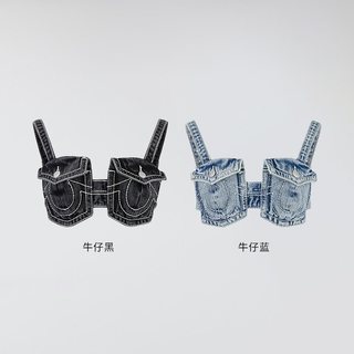 TrueReligion2024秋冬女士辣妹风吊带牛仔上衣 S 牛仔黑