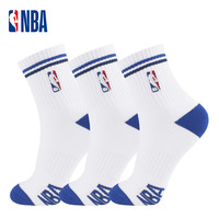 NBA 经典篮球袜 中筒加厚 秋冬精梳棉 吸汗透气 毛巾底 跑步羽毛球袜