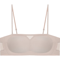 爱慕内衣女无钢圈背心式美背抹胸无肩带可拆卸肩带礼服吊带内搭文胸 誓颜AM179411奶杏肤160 咖色