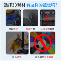 PUWEI/普伟 丝绸PLA 3D打印耗材 珠光白 1kg