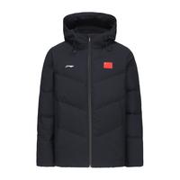 李宁（LI-NING）国旗羽绒服男秋冬季运动袄赞助国家队国旗派克服鸭绒服厚外套 深幽蓝|AYMU017-1 5XL 200/112A 体重:105-115kg
