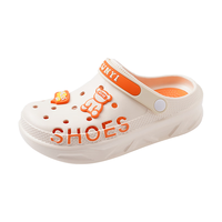 卡帝乐鳄鱼洞洞鞋女士夏季凉鞋休闲花园两用沙滩拖鞋凉拖 1456 杏色 40-41