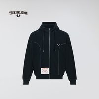 TrueReligion2024秋冬男士酷飒街头风连帽衫 黑色 S