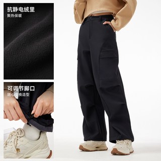 CAMEL/骆驼 拂袖紫 女 XL A25CZ19291 加绒保暖防风防水软壳裤