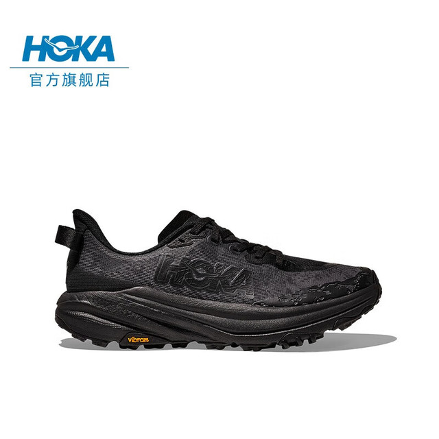 HOKA 男女款冬季飞速羚羊 6越野跑步鞋SPEEDGOAT 6轻量抓地缓震 黑色/黑色-
