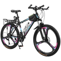 永久(FOREVER)山地车自行车成人男女初中高中越野赛车变速碟刹减震脚踏单车 版-白蓝-十刀轮 26英寸27速【155-185cm】