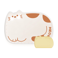 京东京造 揉面垫 透明0苯硅胶揉面垫擀面垫子液态母婴级硅胶中号56*40cm