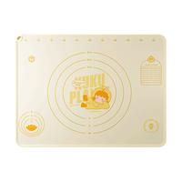 京东京造 硅胶揉面垫 食品接触级擀面板 升级加厚烘焙案板60*40cm 【檬檬鸡】加厚铂金硅胶60*40