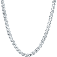 周六福圣诞  PT950铂金项链男款简约大气白金素链经典百搭锁骨链  56cm-64.18g