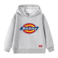 Dickies童装男童卫衣2025冬季加绒上衣儿童春秋款连帽套头衫A
