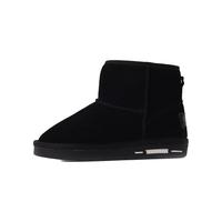 泰兰尼斯kids男童板鞋秋冬款高帮加绒保暖中大童板鞋儿童休闲鞋 /黑/色/ 36码