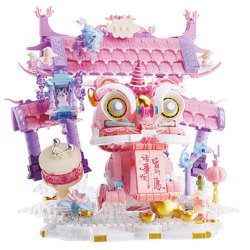 Wonder Moon 804255国潮祥狮福瑞流光积木
