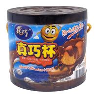 真巧杯夹心饼干饼粒巧克力酱牛奶味酱星球形大杯休闲零食小吃 148g爆浆旋风筒*1+316g真巧杯*1
