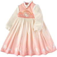 巴拉巴拉汉服女童连衣裙童装儿童秋装中秋潮