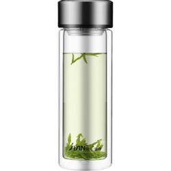 富光 X1804-SP-320 双层玻璃杯 带茶隔 320ml