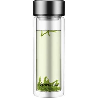 富光 X1804-SP-320 双层玻璃杯 带茶隔 320ml