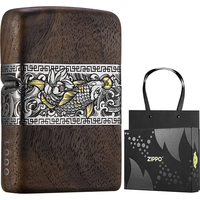 ZIPPO 之宝 LOT-0222-C01 鱼跃龙门 充油打火机