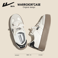 WARRIOR/回力 德训鞋 米/灰/黑 40 纯色厚底低帮小白鞋