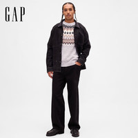 盖璞(GAP)男装2025冬季费尔岛圆领针织衫宽松柔软上衣美版840310
