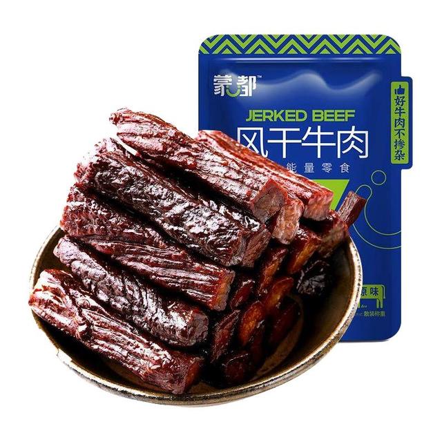 蒙都 风干牛肉 原味 500g