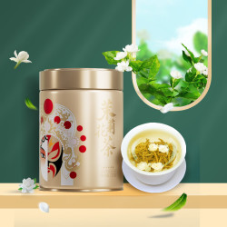 川红 茶叶 茉莉花茶绿茶特级 新茶五星 四川特产花茶 125g