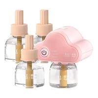 彩虹电热蚊香液驱蚊液(灭蚊液)无味乖乖防蚊子儿童温和家用加热器 45ml*4瓶+1乖乖可定时加热器