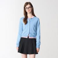 乐町 含羊毛纱线线开衫2025年春季柔合体针织衫毛衣外套毛衫