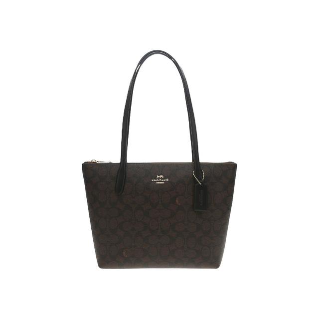 COACH CBT18 PVC单肩托特包 黑色