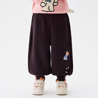 马拉丁儿童裤子25冬装趣味胡萝卜鼻子雪人针织长裤