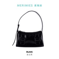 MERIMIES特惠低至6折起 特价剑桥包手提包斜挎单肩包 Black 复古黑 国内
