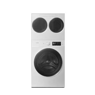 国家补贴、大件超省：海信 棉花糖系列 WH130E8Q-2+WV20W 分区热泵洗烘一体机 15kg 珠光白