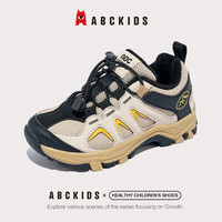ABCKIDS 加绒保暖 儿童跑步鞋 34 内长约22.01cm 耀黑/沙漠黄