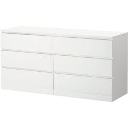 宜家 MALM 马尔姆 简约六斗柜