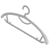 妙馨思宽肩衣架成人衣服架子撑子衣挂架衣撑晾衣架子挂衣架无痕防滑塑料儿童衣柜衣架挂钩洗衣架大号内裤架子 宽肩大衣架【10个装/蓝色】