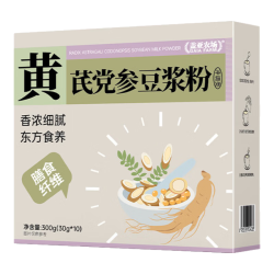 盖亚农场 黄芪党参豆浆粉300g营养早餐 速溶冲饮  饱腹感强 原材谷物豆浆粉 黄芪党参豆浆粉300g
