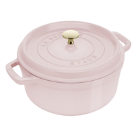 staub 珐宝 1030217 炖锅(24cm、3.7L、铸铁、慕斯玫瑰)