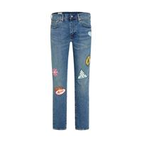 Levi's李维斯24夏季512贴布男士牛仔裤趣味潮酷 中蓝色 31 32