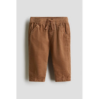 HM童装男婴裤子2025冬季中腰松紧腰棉质灯芯绒长裤1295449