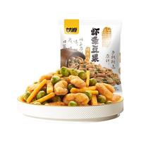 甘源 牌虾条豆果瓜子仁蚕豆青豌豆儿童膨化食品追剧小零食休闲零食 烤肉味虾条豆果75g