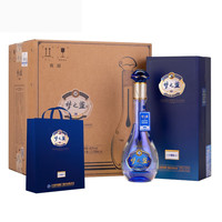 移动端、京东百亿补贴：洋河 梦之蓝M3水晶版 40.8%vol 绵柔白酒 550ml*4瓶