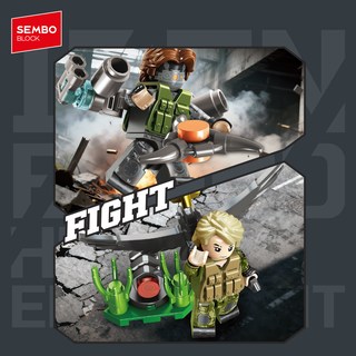SEMBO BLOCK 森宝积木 105169 铁血重装三角洲 人仔盲盒【展示盒，内含12小盒】