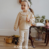 happyology英国童装居家服休闲针织女童上衣