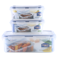 LOCK&LOCK 乐扣乐扣 HPL817S001 保鲜盒套装 3件套 半透明