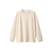 無印良品 MUJI 無印良品 MUJI 男式 粗棉线 天竺织 口袋长袖T恤 卫衣套头 原色 2A S
