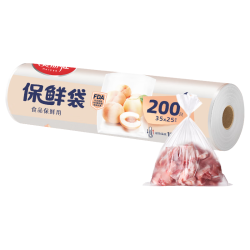 美丽雅 平口保鲜袋 大号35*25cm*200只