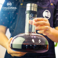 肖特圣维莎(SCHOTT ZWIESEL) 德国 无铅水晶红酒杯高脚杯 葡萄酒杯 鸿图套装醒酒器 川三快速醒酒器1+通用杯 506ml 6只