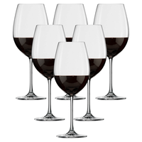 肖特圣维莎(SCHOTT ZWIESEL) 德国 无铅水晶红酒杯高脚杯 葡萄酒杯 鸿图套装醒酒器 木座杯架1+通用杯 506ml 6只