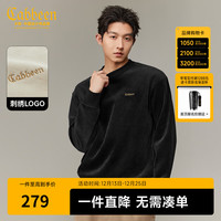 卡宾 男士刺绣圆领混纺毛衣 2025秋季新款